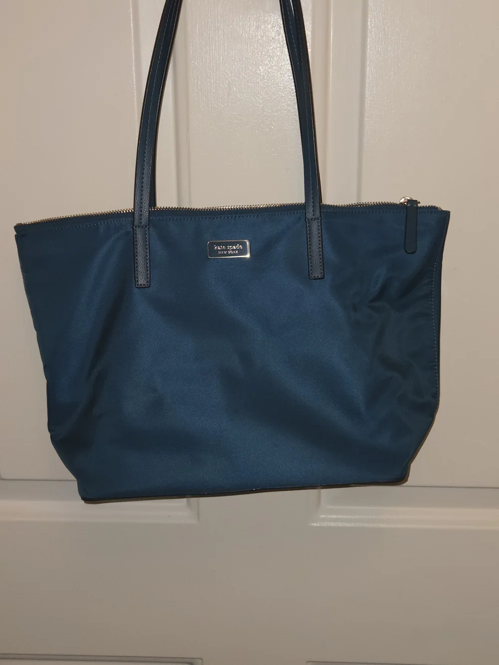 kate spade Teal Shoulder Tote - Vinyl